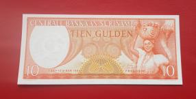 Suriname 10 Gulden 1963 UNC