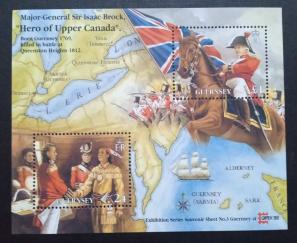 Guernsey - 1996, Hero of Upper Canada, MNH Souvenir Sheet