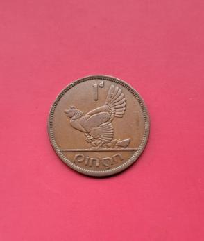 Ireland 1 Pingin 1942 Bronze Dia 30.9mm