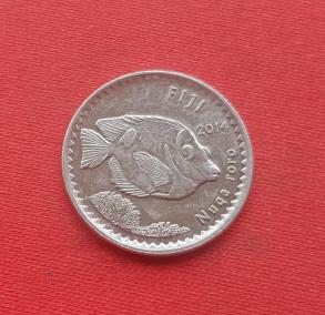 Fiji 5 Cents 2014 Nickel Plated Steel Dia 19.5 mm