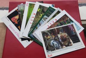 ৮ Pcs Bali Modern Pictorial Postcards, Unused