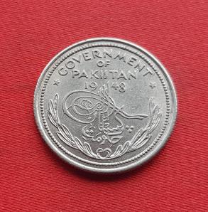 Pakistan 1/2 Rupee 1948 Nickel Dia 24 mm