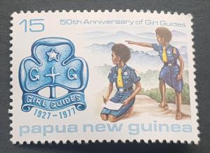 PNG 1977 on The Girls Guide 50th Anniv, MNH