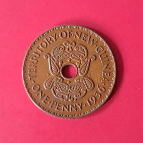 New Guinea 1 Penny - Edward VIII 1936 Bronze Dia 26.7 mm