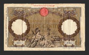 Italy 100 Lire Banknote Fine Condition 1926 - P39f