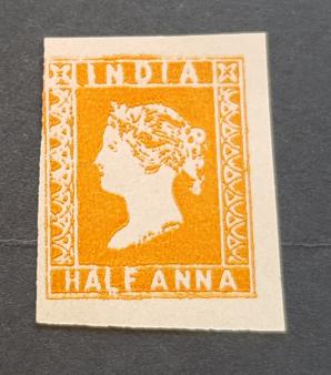 India (British) Q V -1/2 Anna Org, Forgery, Mint