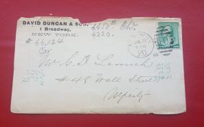 U S A 1889 Printed Marchent Cover, Clear Cancellation