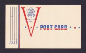 United States Army Postcard, Unused