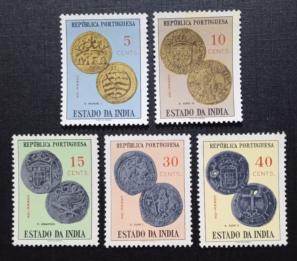 Portuguese India - 1959 Coins, 5v Gum Washout Mints