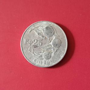 Indonesia 25 Rupiah 1994 - Aluminium Coin - Dia 18 mm