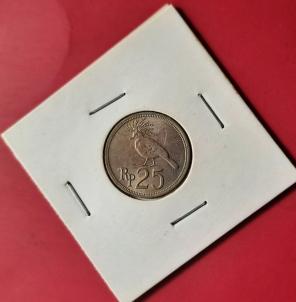 Indonesia 25 Rupiah 1971 - Copper-Nickel Coin - Dia 20 mm