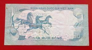 Viet Nam (দক্ষিন) ৫০ Dong VF Condition ১৯৭২ - P৩০