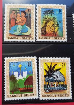 Samoa : Christmas 4v Stamps MNH 1980