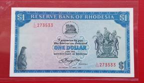 Rhodesia (1964-79, Present Zimbabwe) 1 Dollar 1978 UNC, P 30, 34