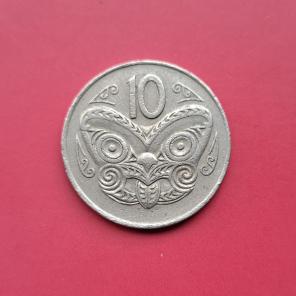 New Zealand 10 Cents 1974 - Copper-Nickel Coin - Dia 23.62 mm